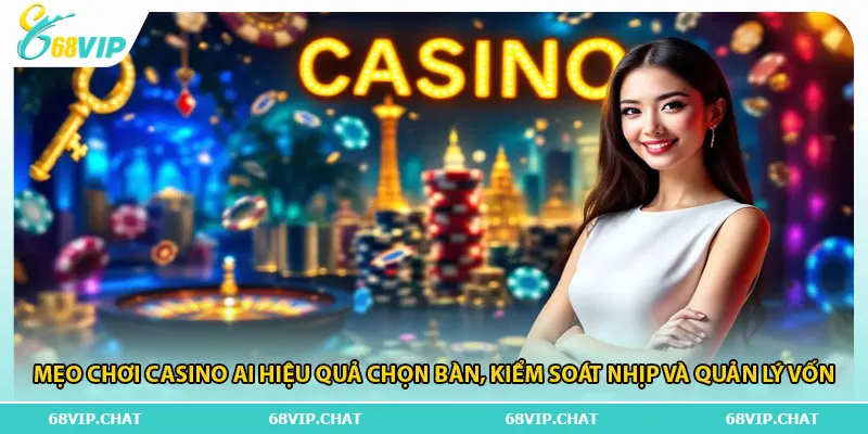 Mẹo chơi casino AI hiệu quả chọn bàn, kiểm soát nhịp và quản lý vốn
