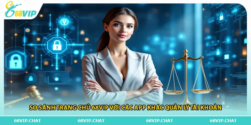 So sánh trang chủ 68vip với các app khác quản lý tài khoản